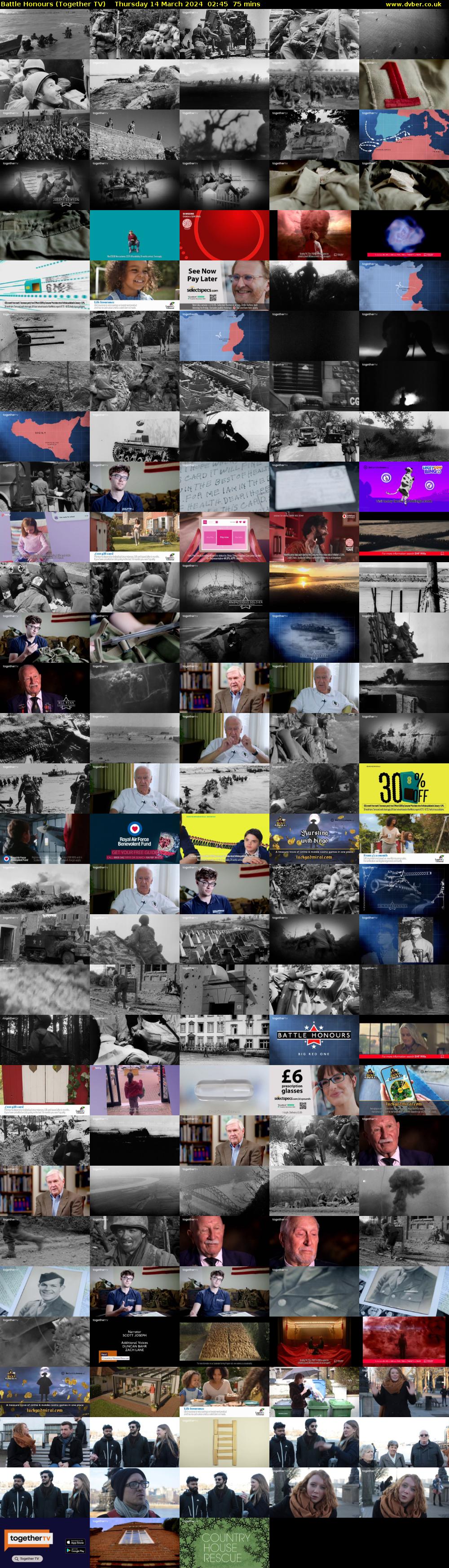 Battle Honours (Together TV) Thursday 14 March 2024 02:45 - 04:00