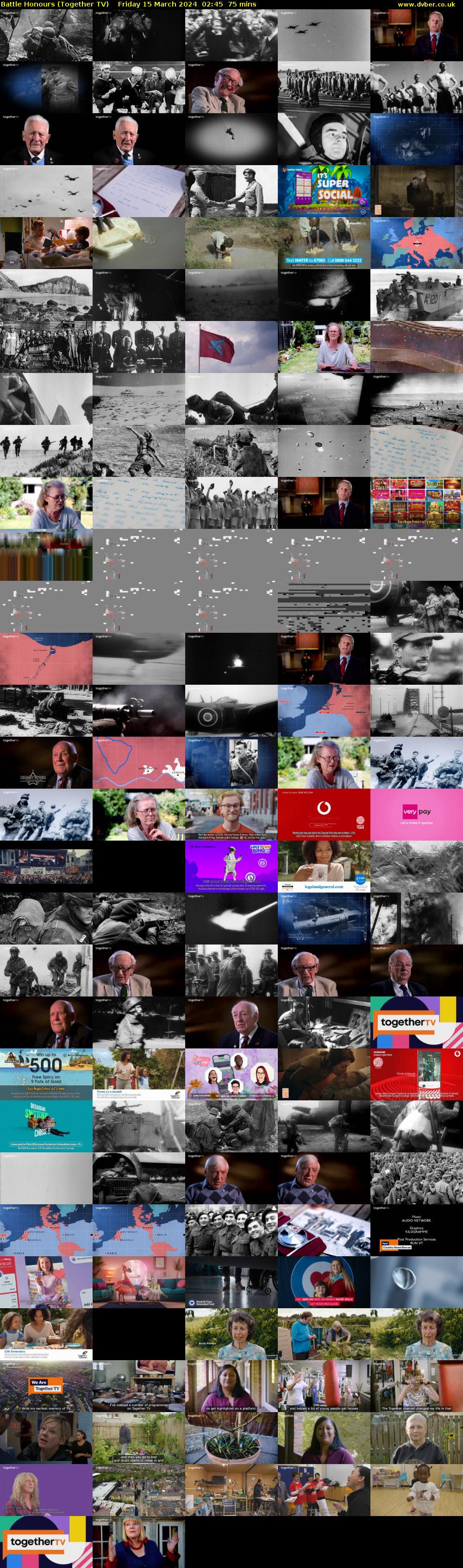 Battle Honours (Together TV) Friday 15 March 2024 02:45 - 04:00