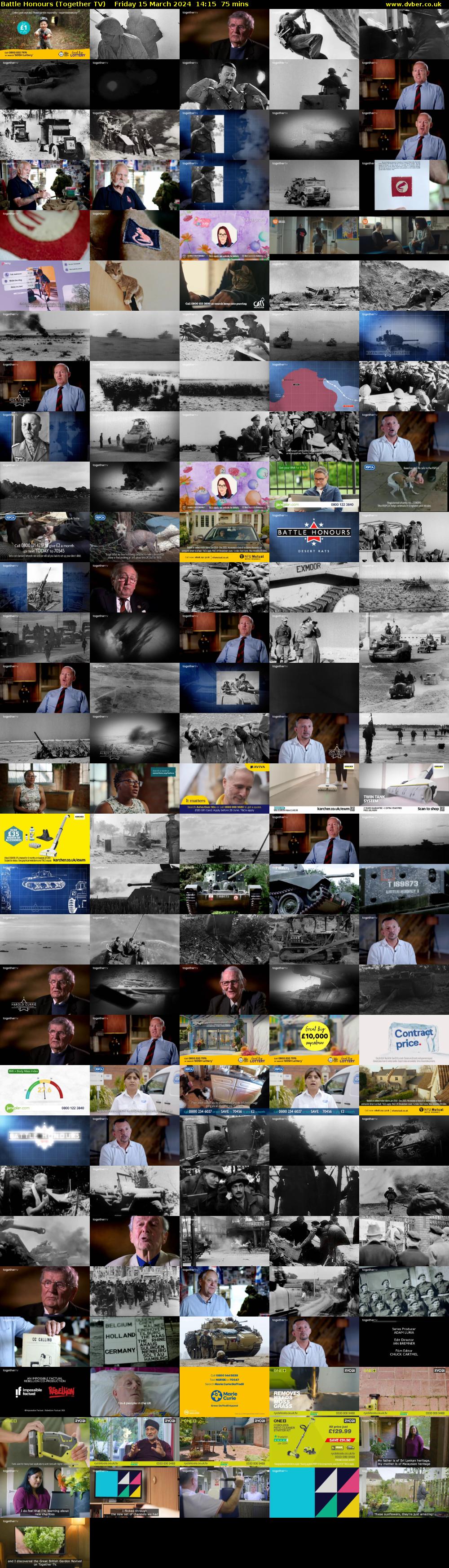 Battle Honours (Together TV) Friday 15 March 2024 14:15 - 15:30