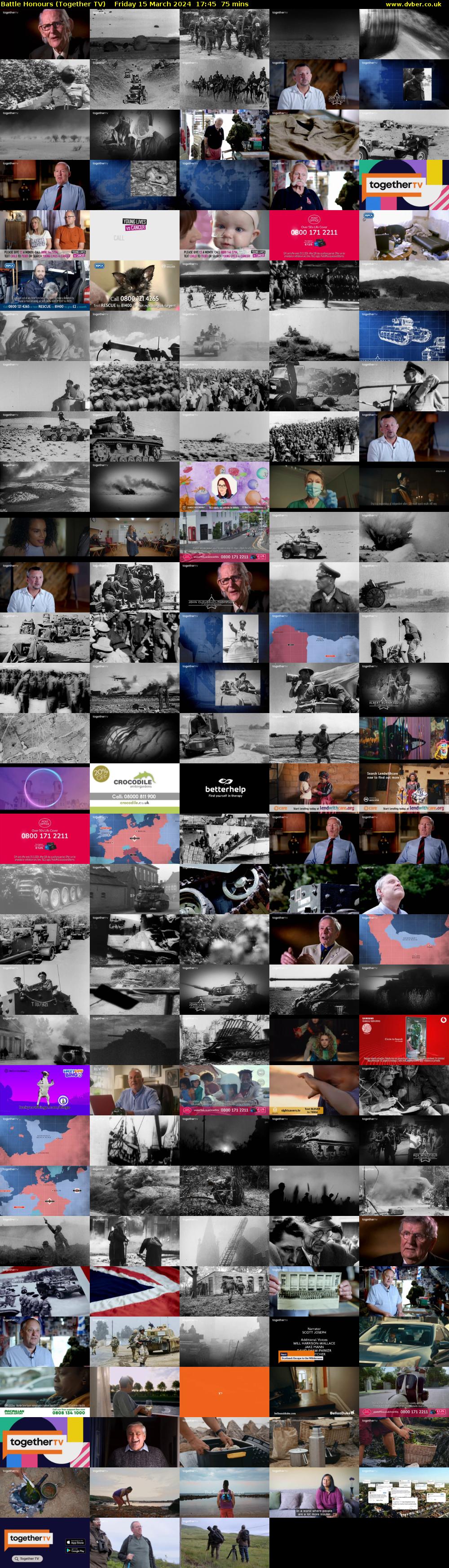 Battle Honours (Together TV) Friday 15 March 2024 17:45 - 19:00