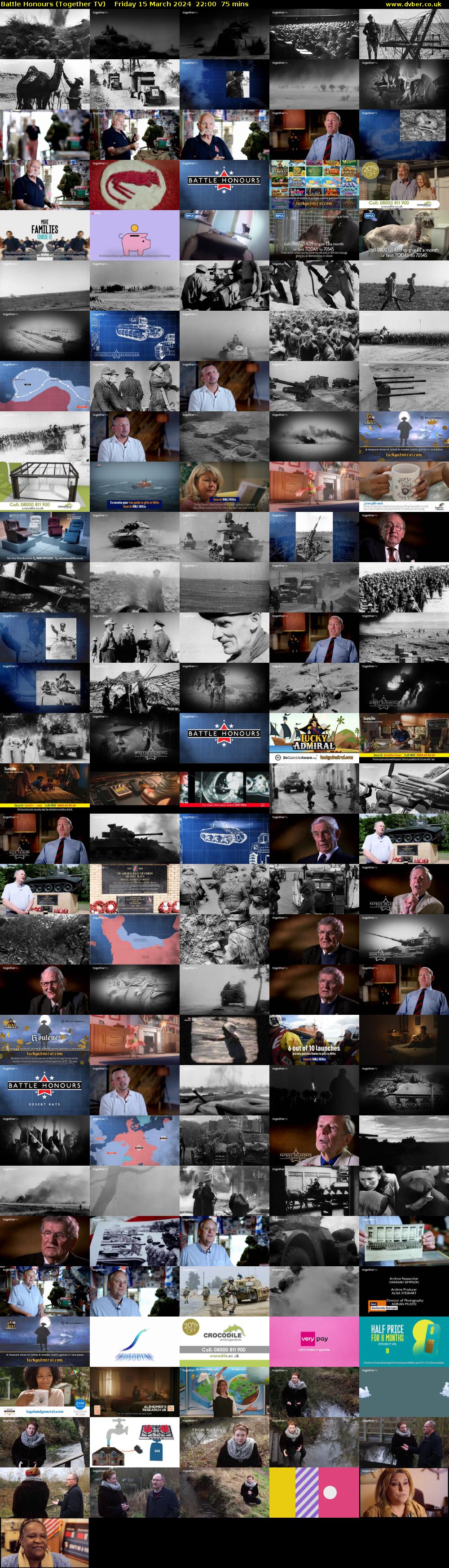 Battle Honours (Together TV) Friday 15 March 2024 22:00 - 23:15