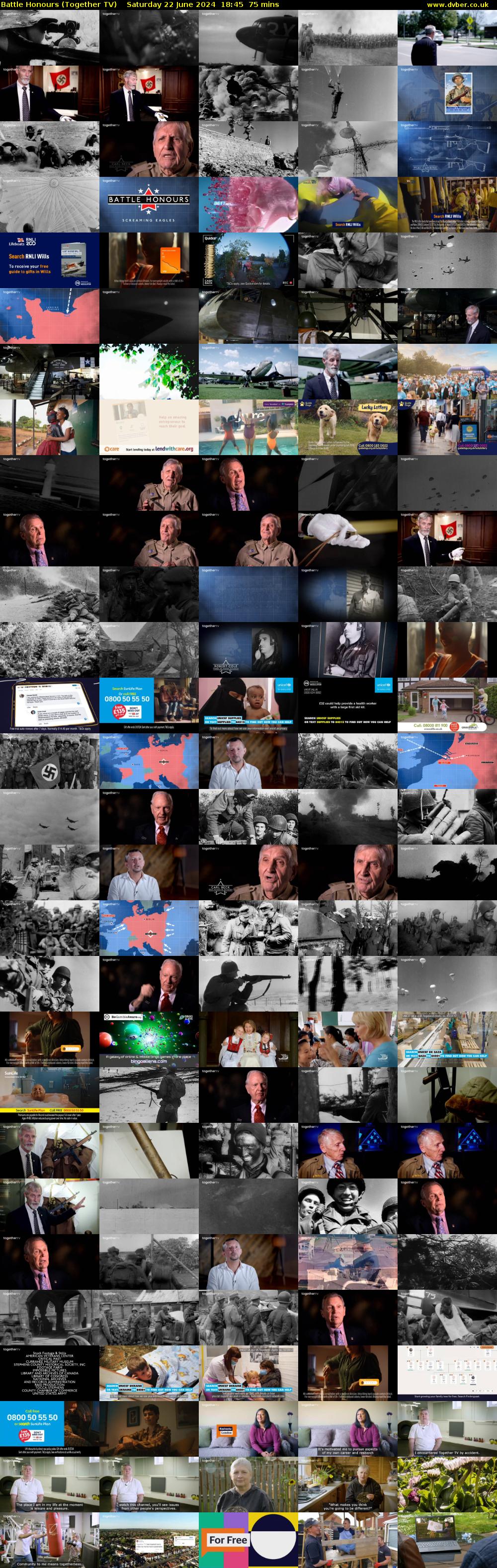 Battle Honours (Together TV) Saturday 22 June 2024 18:45 - 20:00