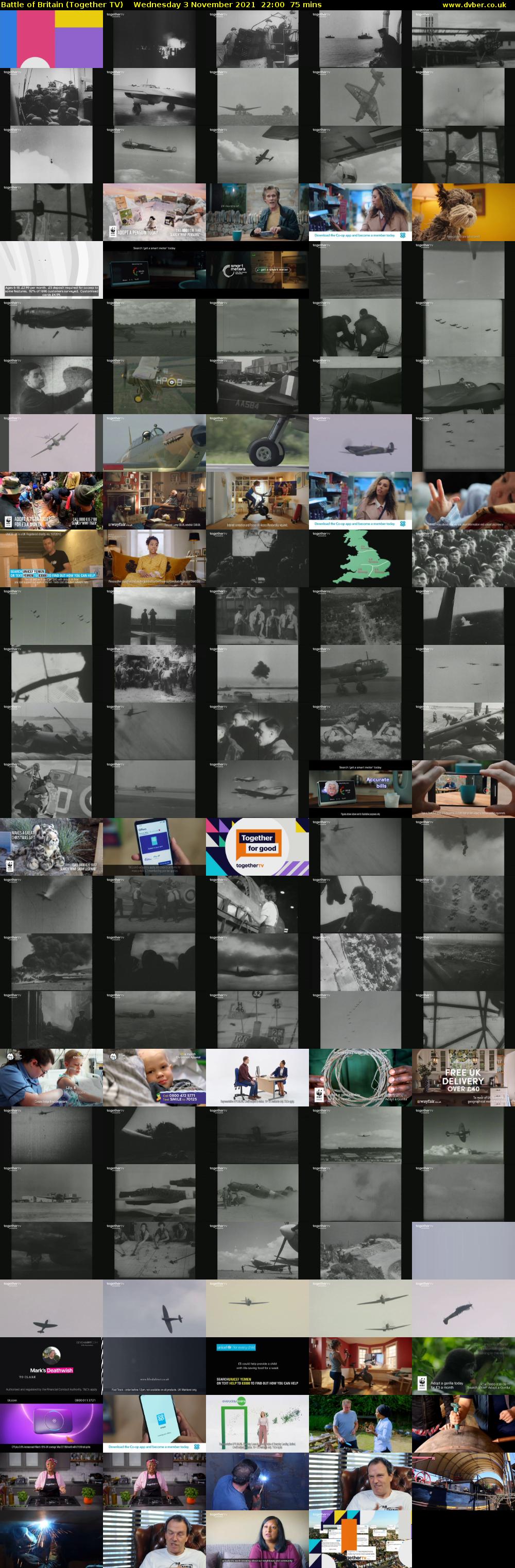 Battle of Britain (Together TV) Wednesday 3 November 2021 22:00 - 23:15