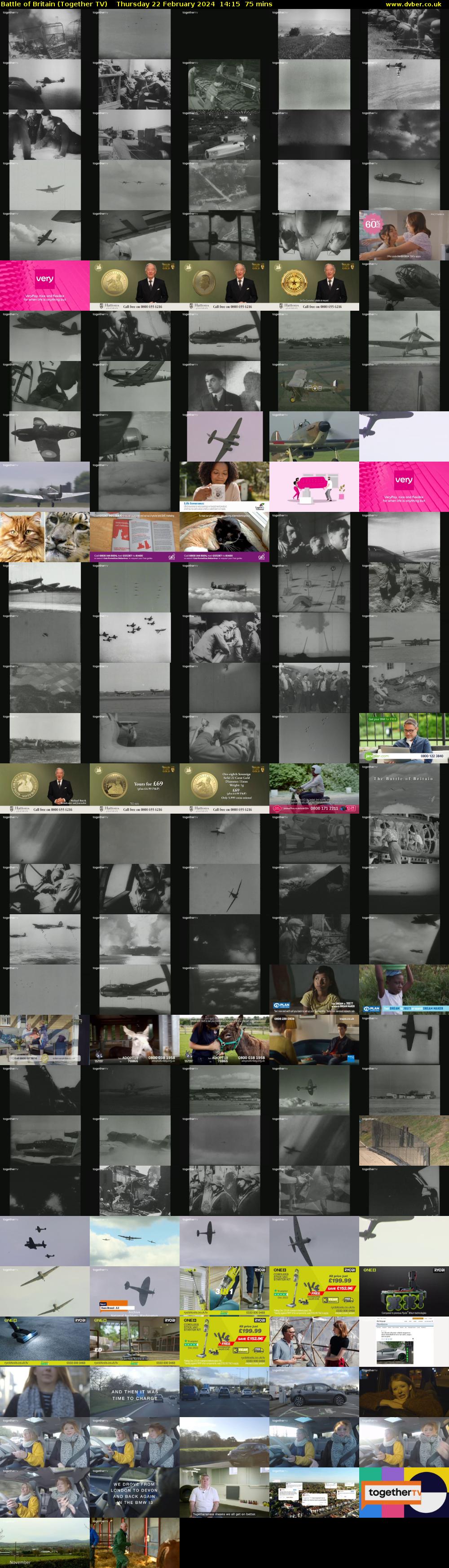 Battle of Britain (Together TV) Thursday 22 February 2024 14:15 - 15:30