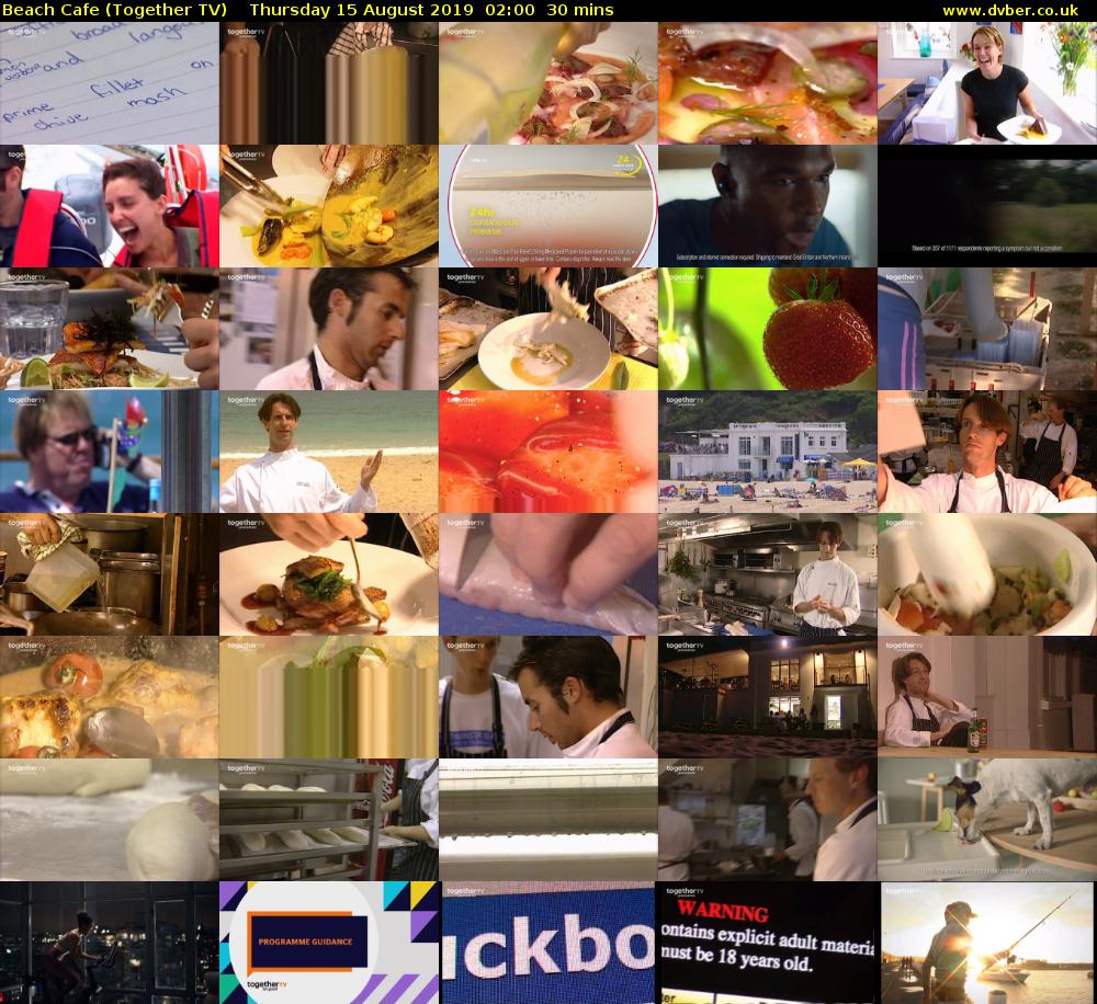 Beach Cafe (Together TV) Thursday 15 August 2019 02:00 - 02:30