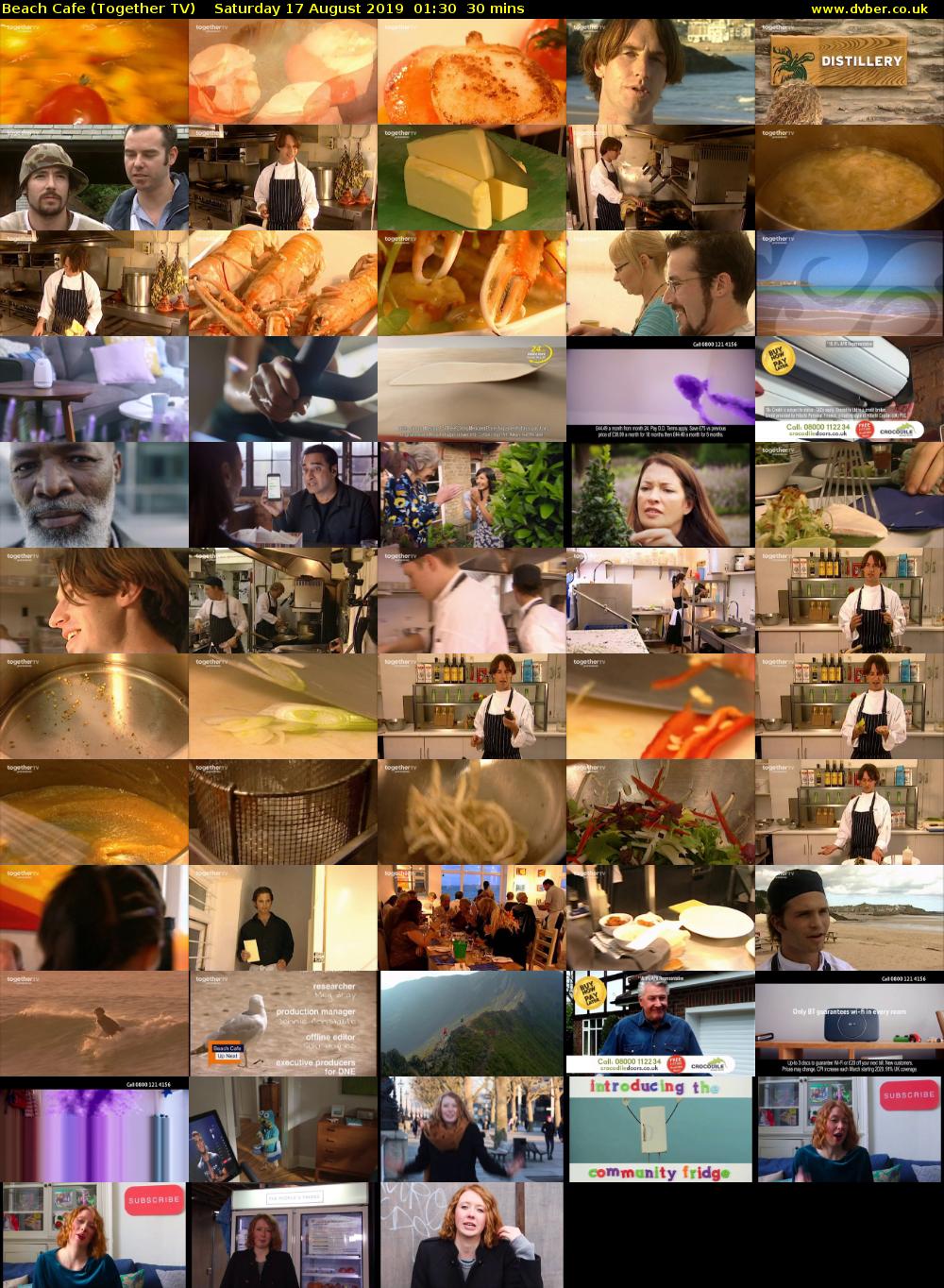 Beach Cafe (Together TV) Saturday 17 August 2019 01:30 - 02:00