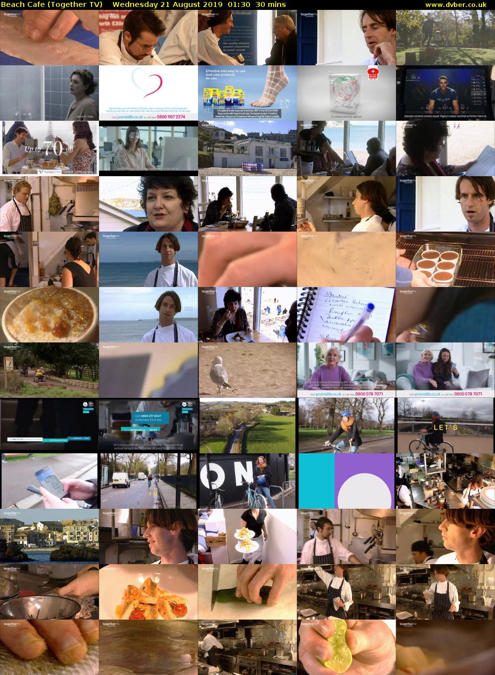 Beach Cafe (Together TV) Wednesday 21 August 2019 01:30 - 02:00