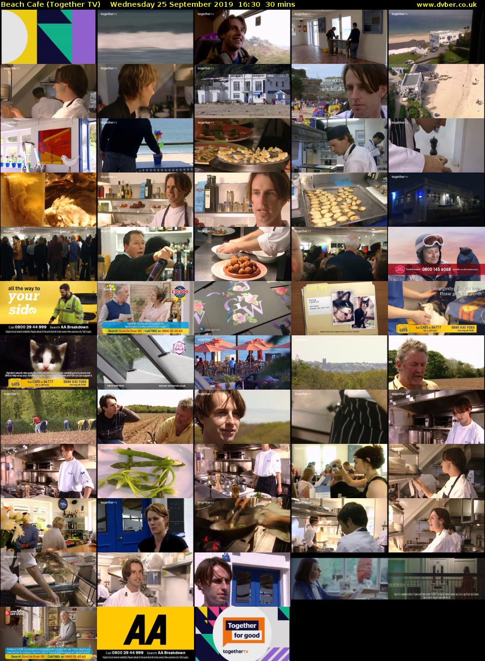 Beach Cafe (Together TV) Wednesday 25 September 2019 16:30 - 17:00