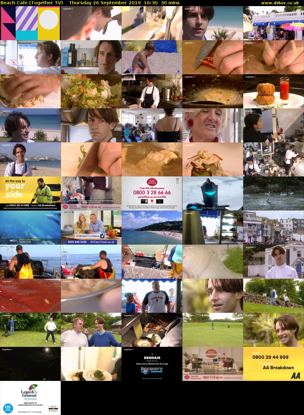 Beach Cafe (Together TV) Thursday 26 September 2019 16:30 - 17:00