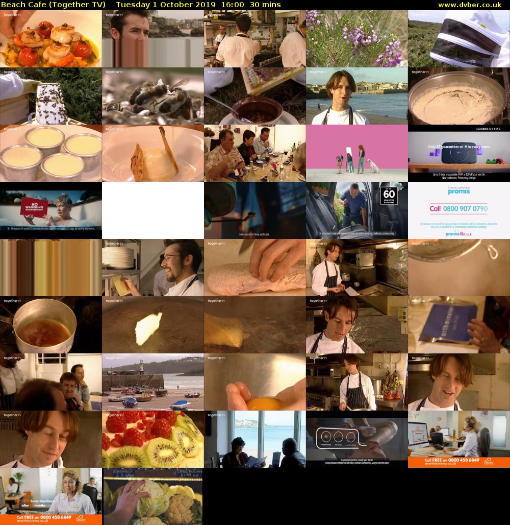 Beach Cafe (Together TV) Tuesday 1 October 2019 16:00 - 16:30