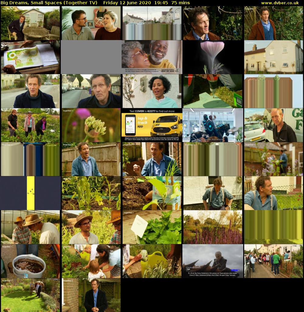 Big Dreams, Small Spaces (Together TV) Friday 12 June 2020 19:45 - 21:00