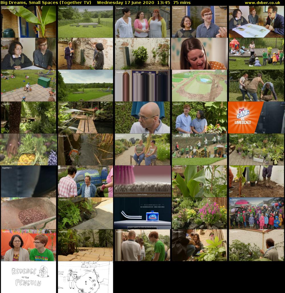 Big Dreams, Small Spaces (Together TV) Wednesday 17 June 2020 13:45 - 15:00