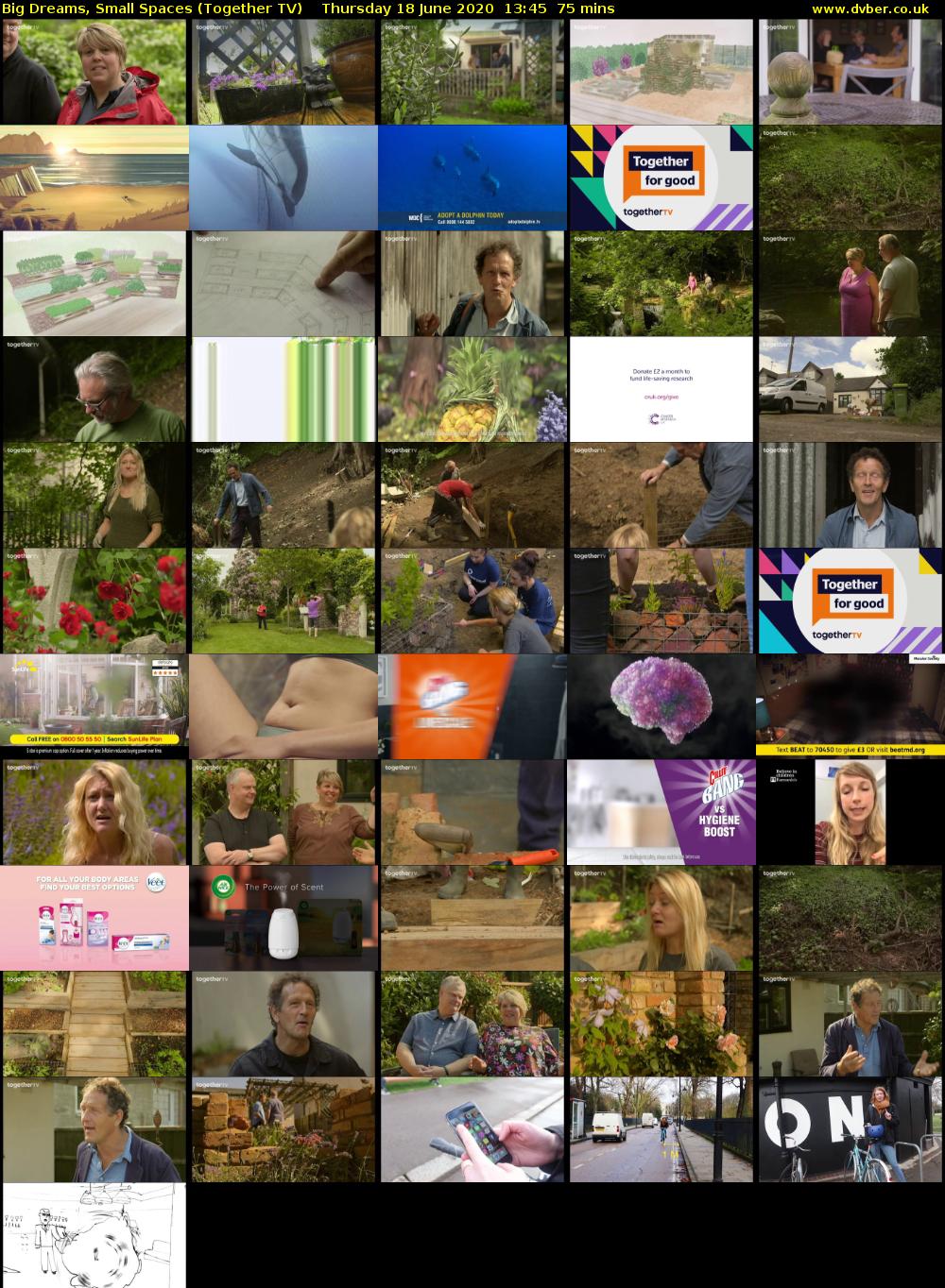 Big Dreams, Small Spaces (Together TV) Thursday 18 June 2020 13:45 - 15:00