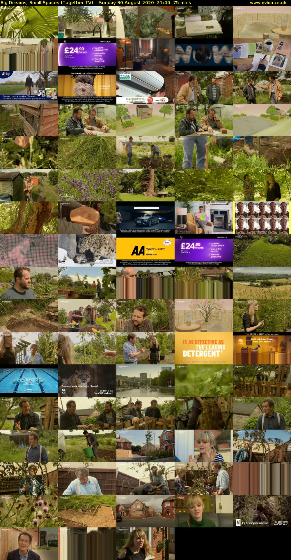 Big Dreams, Small Spaces (Together TV) Sunday 30 August 2020 21:00 - 22:15