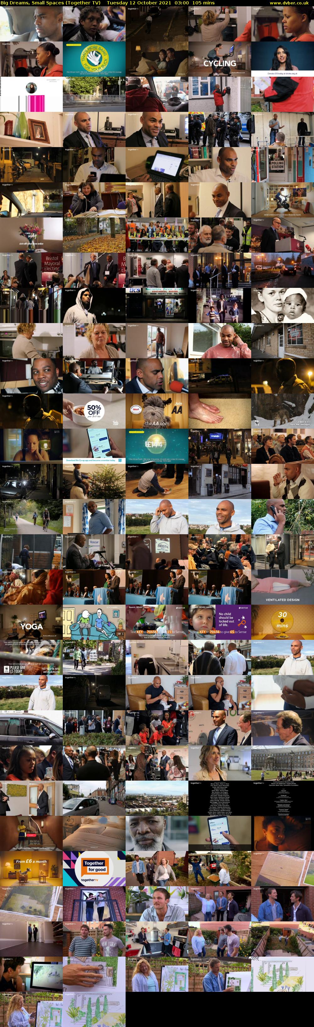 Big Dreams, Small Spaces (Together TV) Tuesday 12 October 2021 03:00 - 04:45