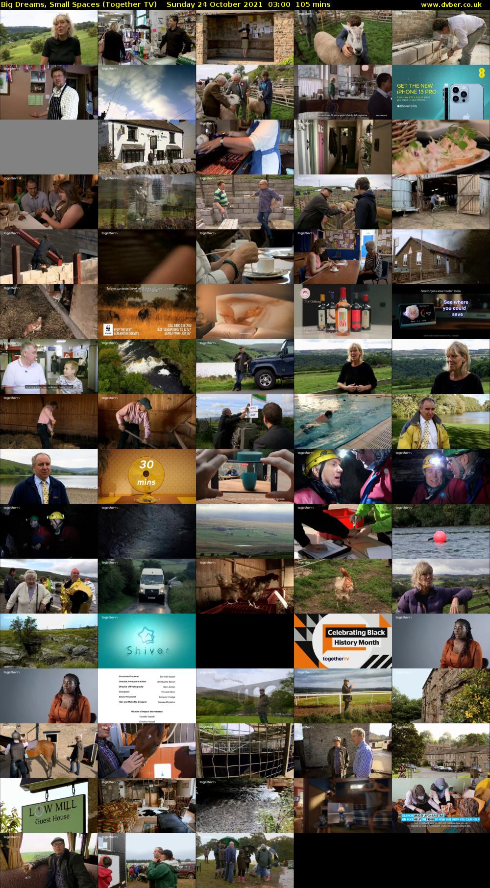 Big Dreams, Small Spaces (Together TV) Sunday 24 October 2021 03:00 - 04:45