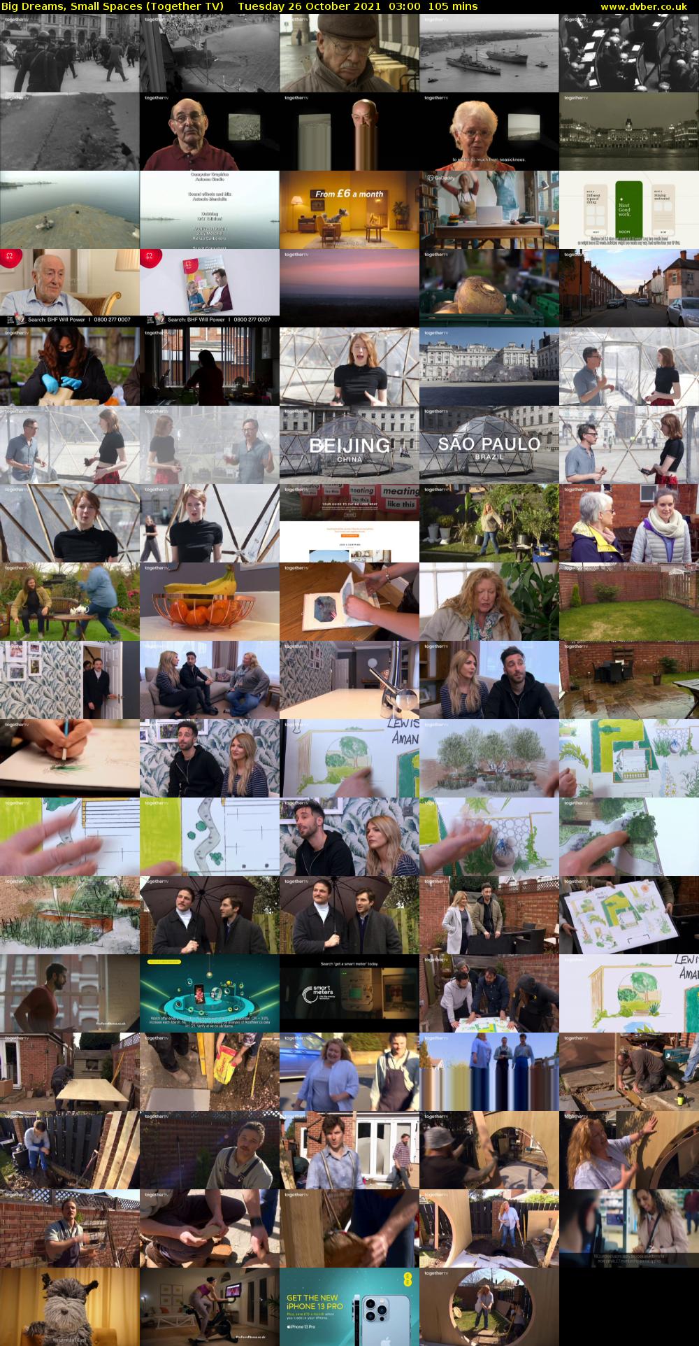 Big Dreams, Small Spaces (Together TV) Tuesday 26 October 2021 03:00 - 04:45