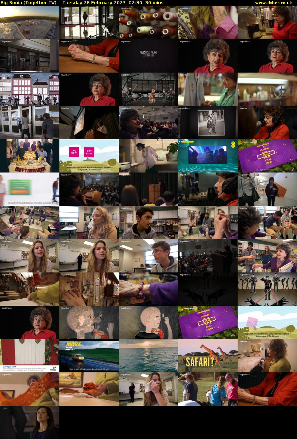 Big Sonia (Together TV) Tuesday 28 February 2023 02:30 - 03:00
