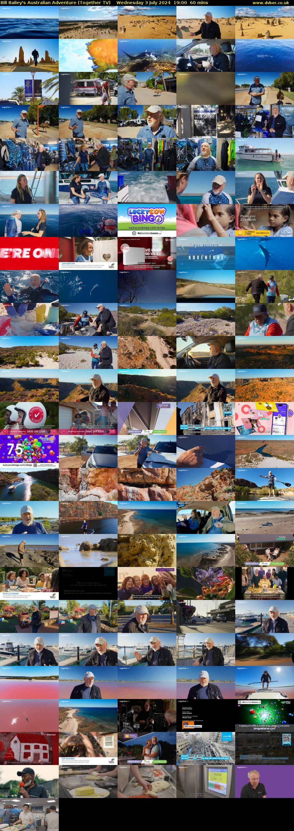 Bill Bailey's Australian Adventure (Together TV) Wednesday 3 July 2024 19:00 - 20:00