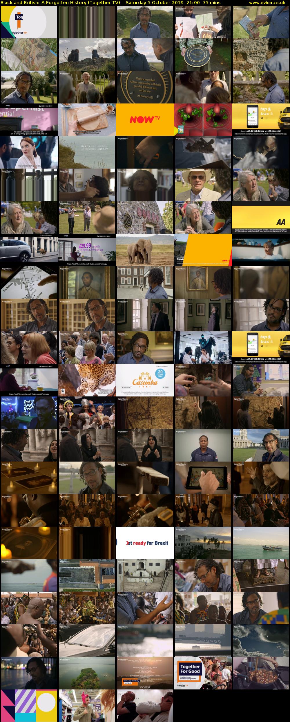 Black and British: A Forgotten History (Together TV) Saturday 5 October 2019 21:00 - 22:15