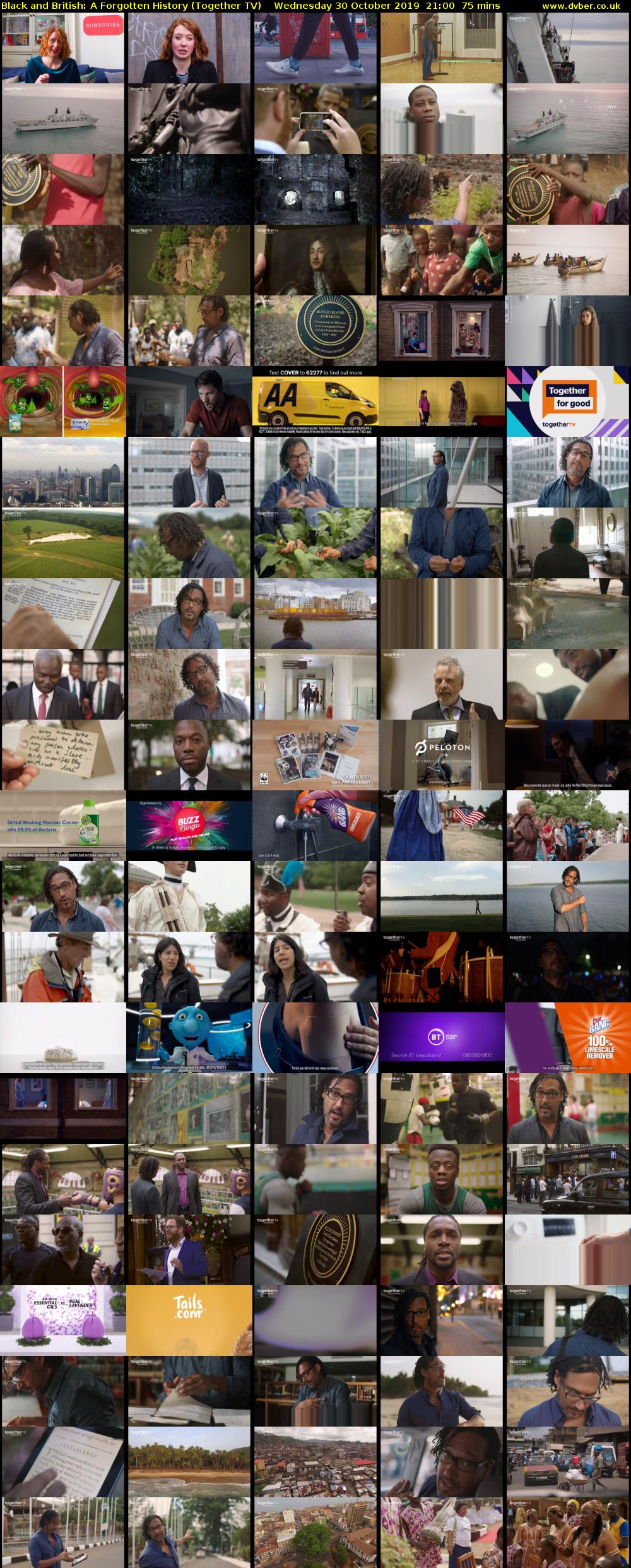 Black and British: A Forgotten History (Together TV) Wednesday 30 October 2019 21:00 - 22:15