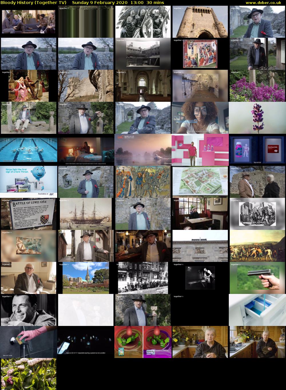 Bloody History (Together TV) Sunday 9 February 2020 13:00 - 13:30