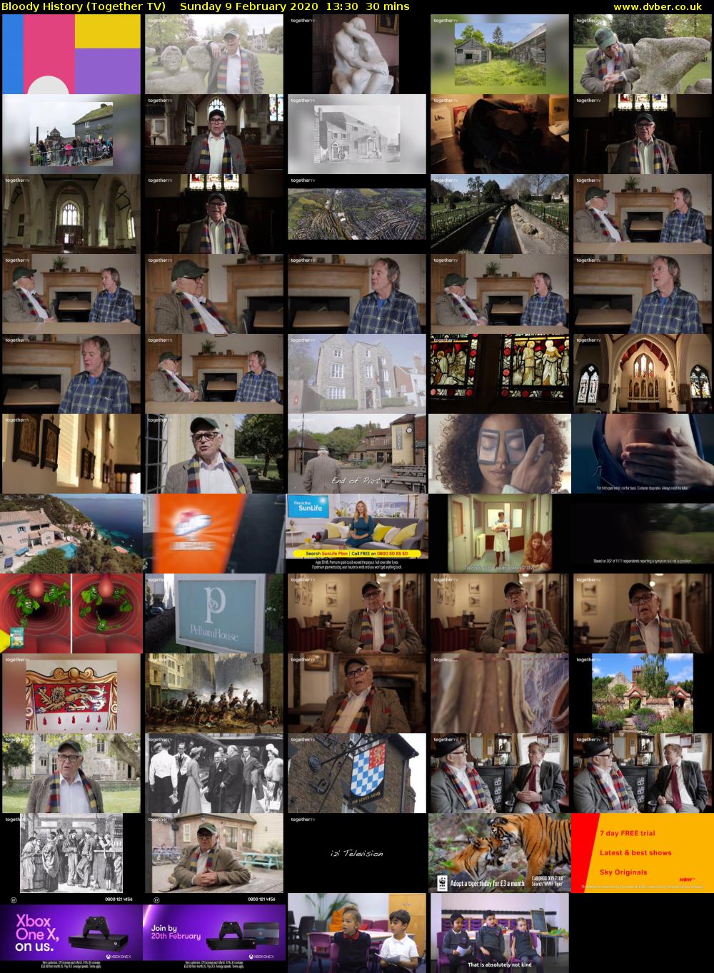 Bloody History (Together TV) Sunday 9 February 2020 13:30 - 14:00