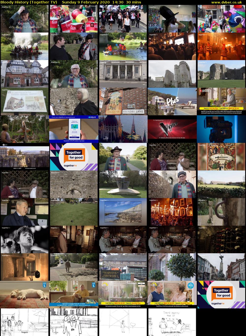 Bloody History (Together TV) Sunday 9 February 2020 14:30 - 15:00
