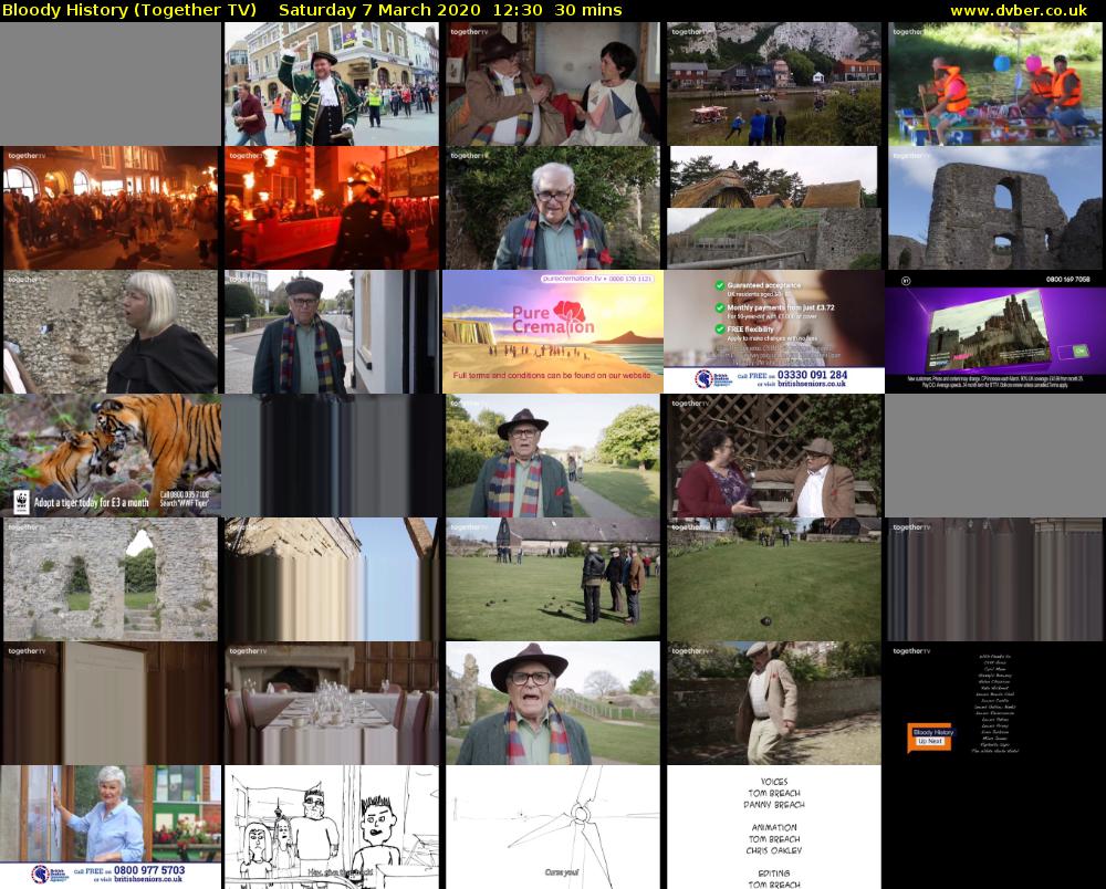 Bloody History (Together TV) Saturday 7 March 2020 12:30 - 13:00