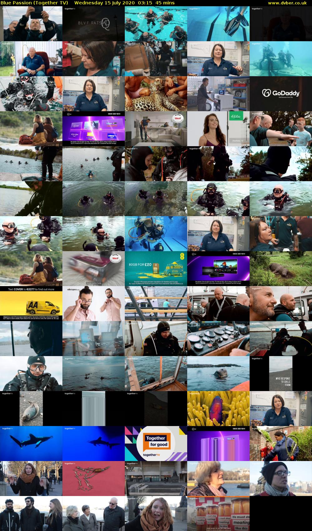 Blue Passion (Together TV) Wednesday 15 July 2020 03:15 - 04:00