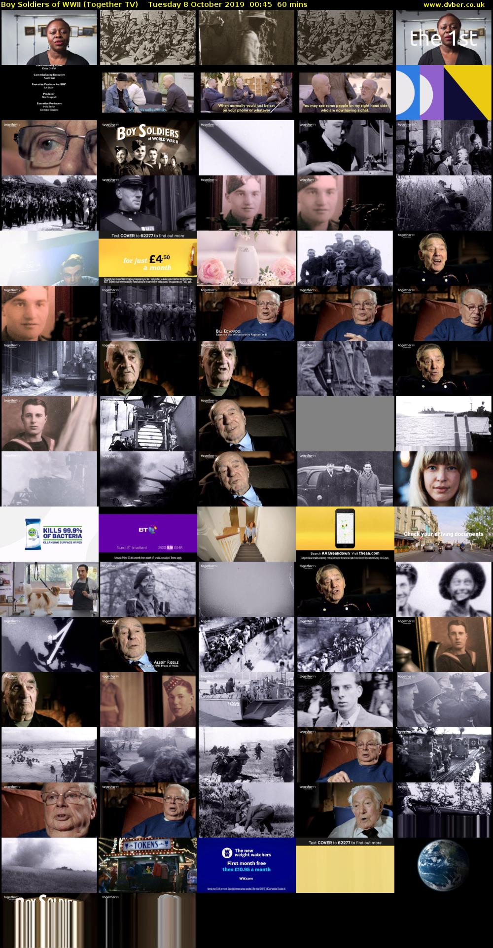 Boy Soldiers of WWII (Together TV) Tuesday 8 October 2019 00:45 - 01:45