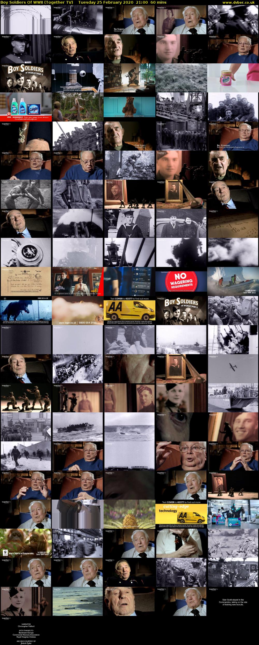 Boy Soldiers of WWII (Together TV) Tuesday 25 February 2020 21:00 - 22:00