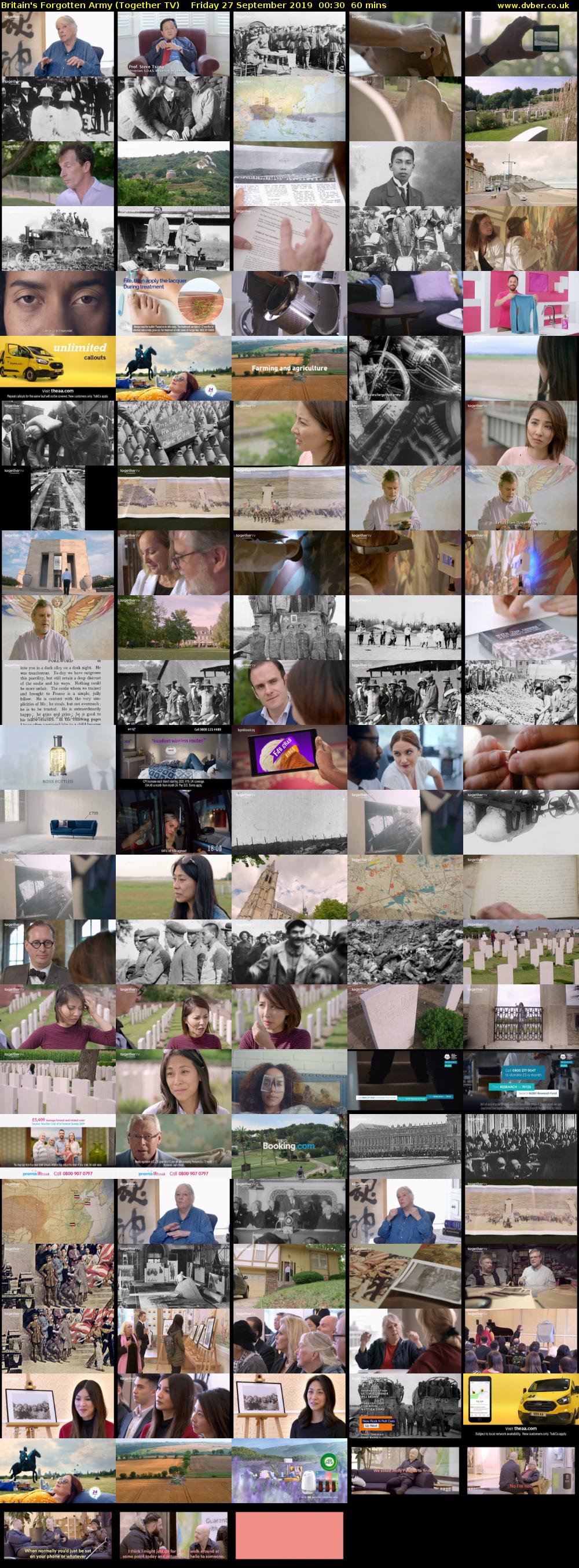 Britain's Forgotten Army (Together TV) Friday 27 September 2019 00:30 - 01:30