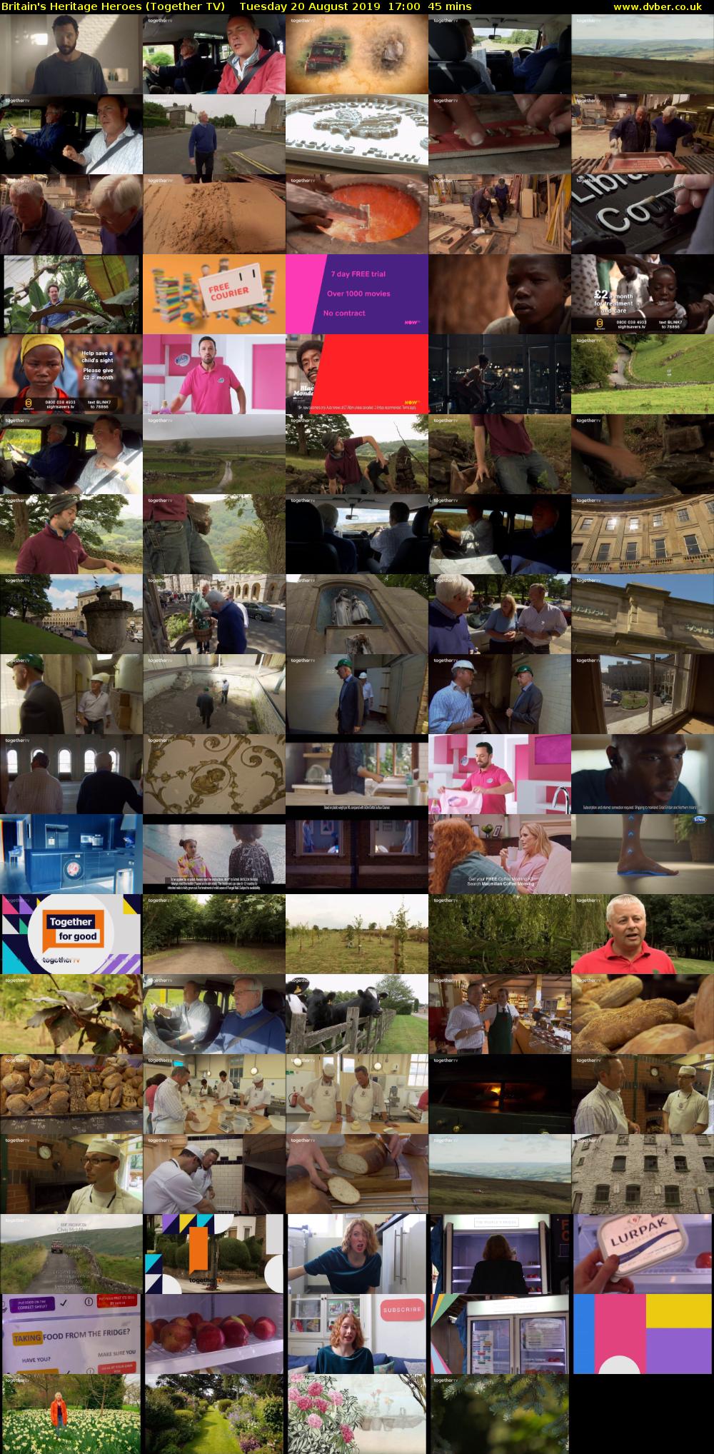 Britain's Heritage Heroes (Together TV) Tuesday 20 August 2019 17:00 - 17:45