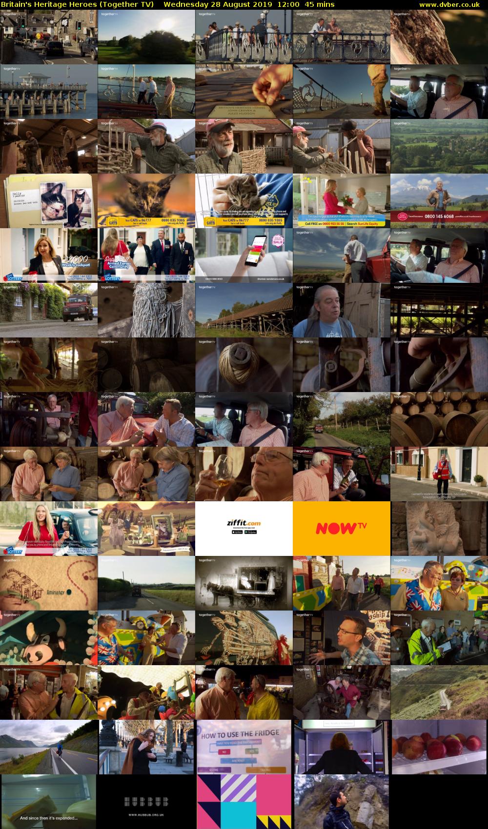 Britain's Heritage Heroes (Together TV) Wednesday 28 August 2019 12:00 - 12:45