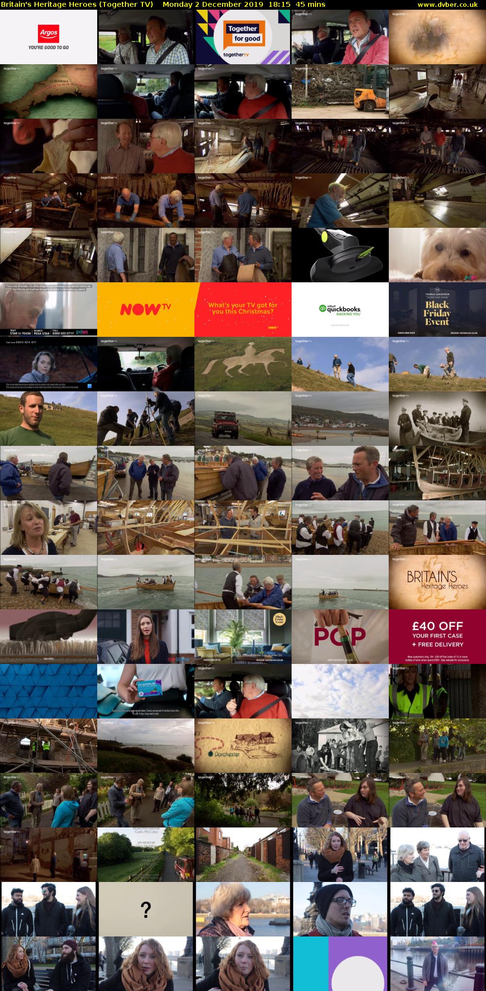 Britain's Heritage Heroes (Together TV) Monday 2 December 2019 18:15 - 19:00