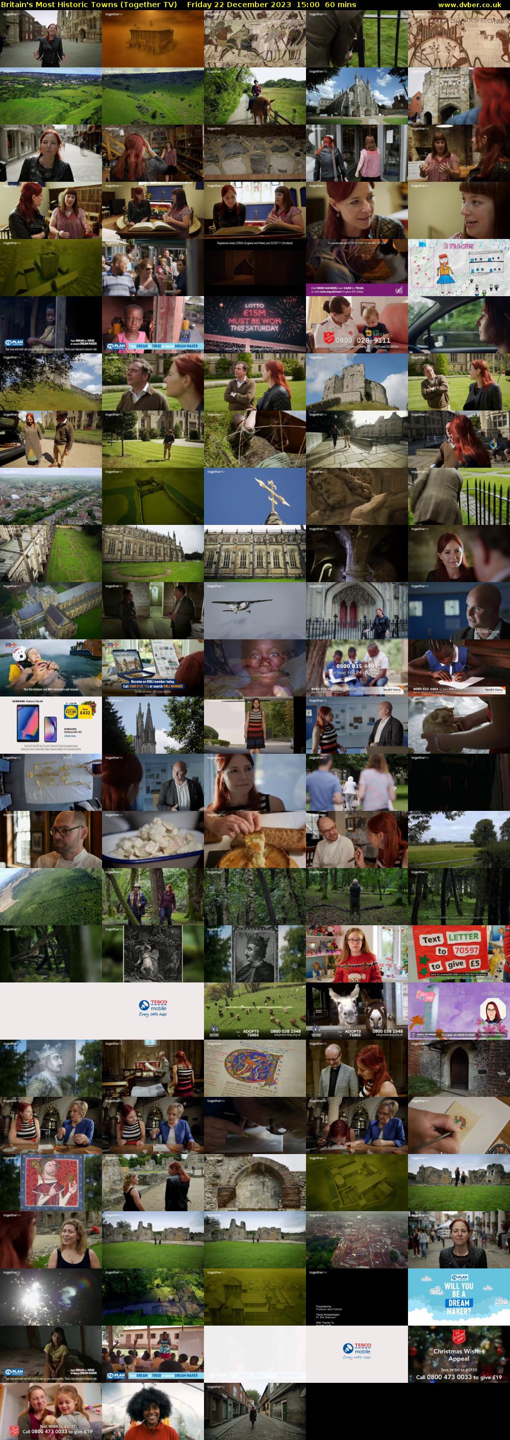 Britain's Most Historic Towns (Together TV) Friday 22 December 2023 15:00 - 16:00
