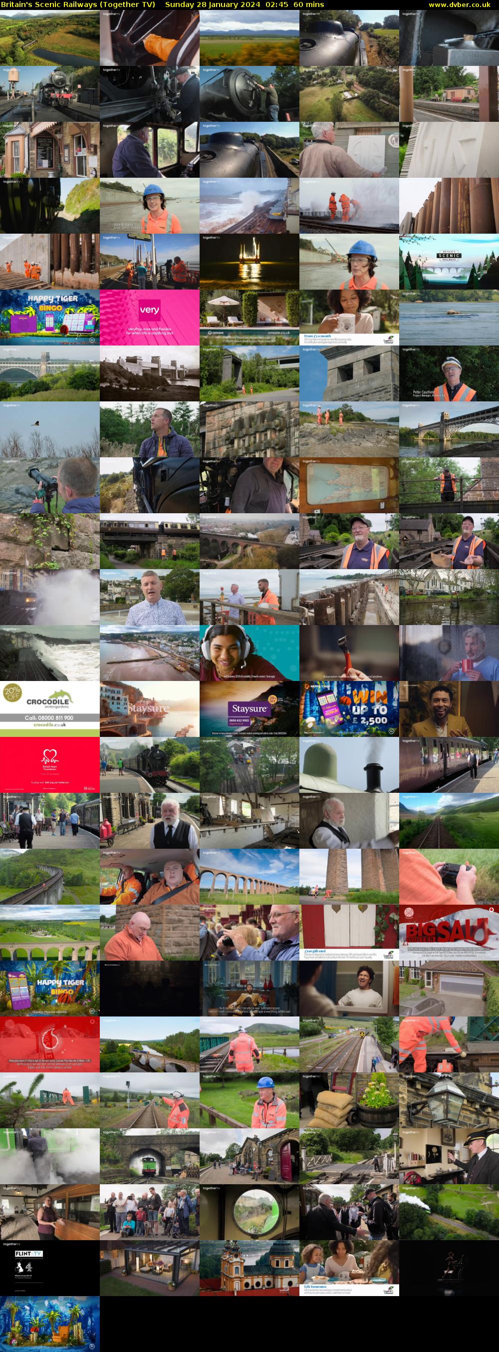 Britain's Scenic Railways (Together TV) Sunday 28 January 2024 02:45 - 03:45