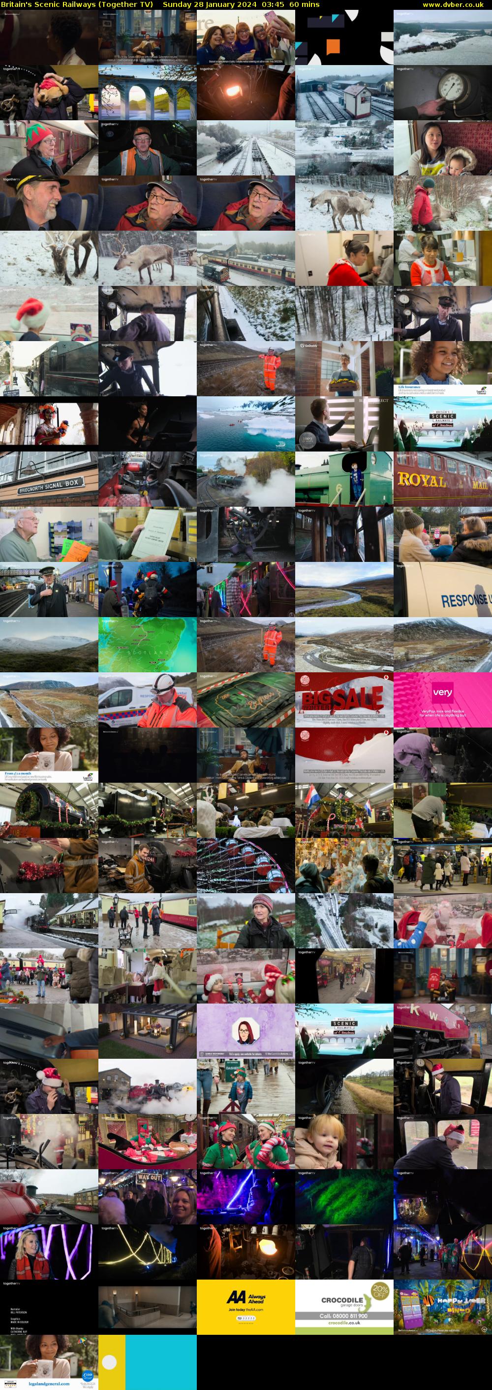 Britain's Scenic Railways (Together TV) Sunday 28 January 2024 03:45 - 04:45