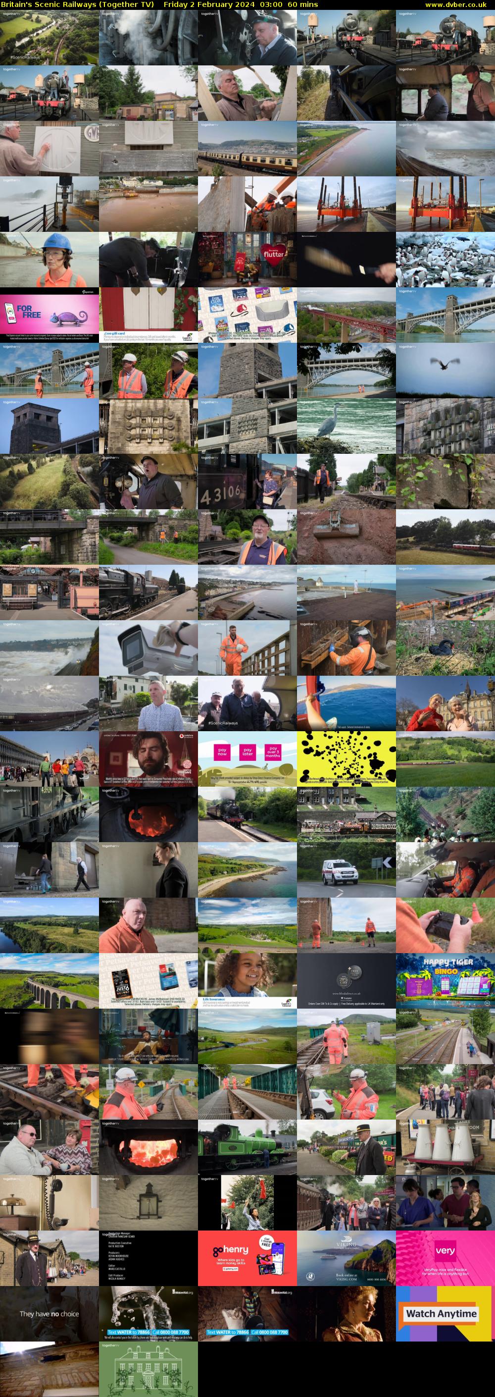 Britain's Scenic Railways (Together TV) Friday 2 February 2024 03:00 - 04:00