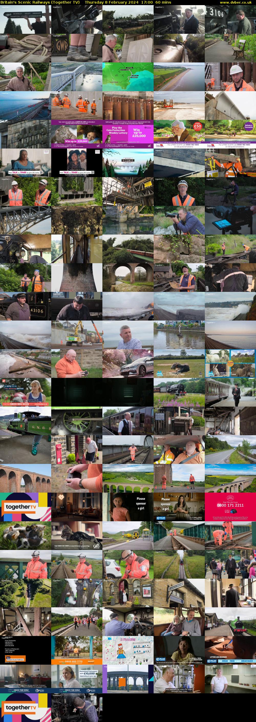 Britain's Scenic Railways (Together TV) Thursday 8 February 2024 17:00 - 18:00
