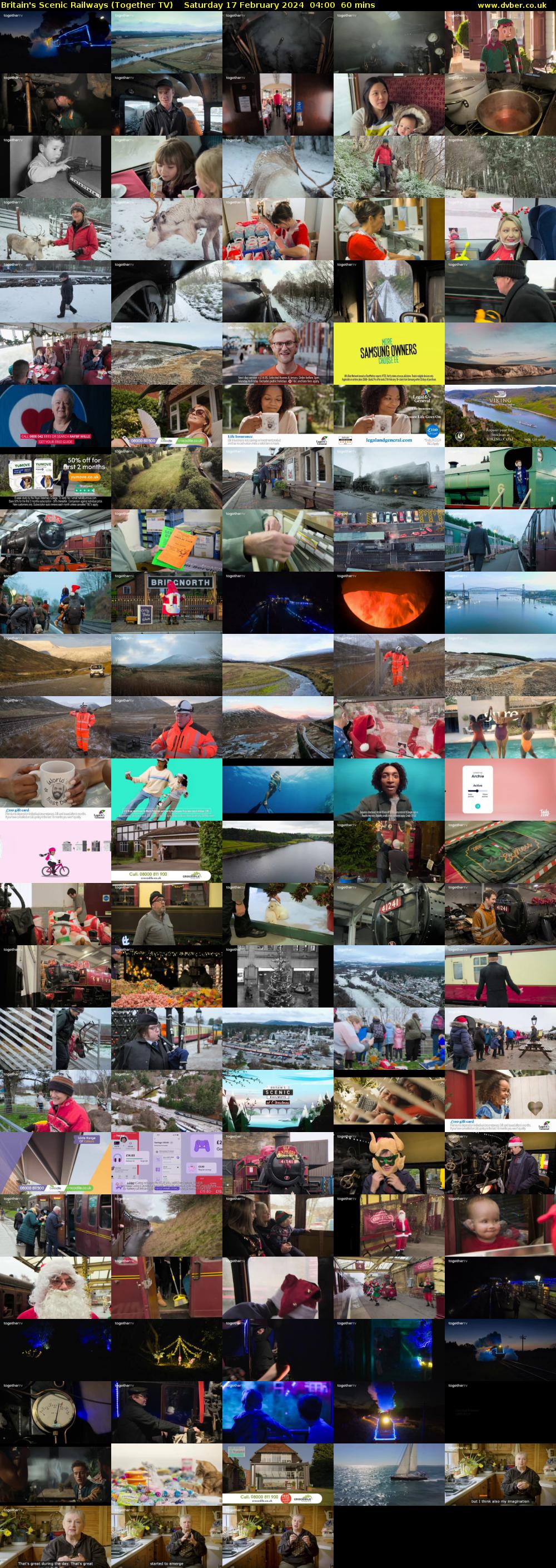 Britain's Scenic Railways (Together TV) Saturday 17 February 2024 04:00 - 05:00