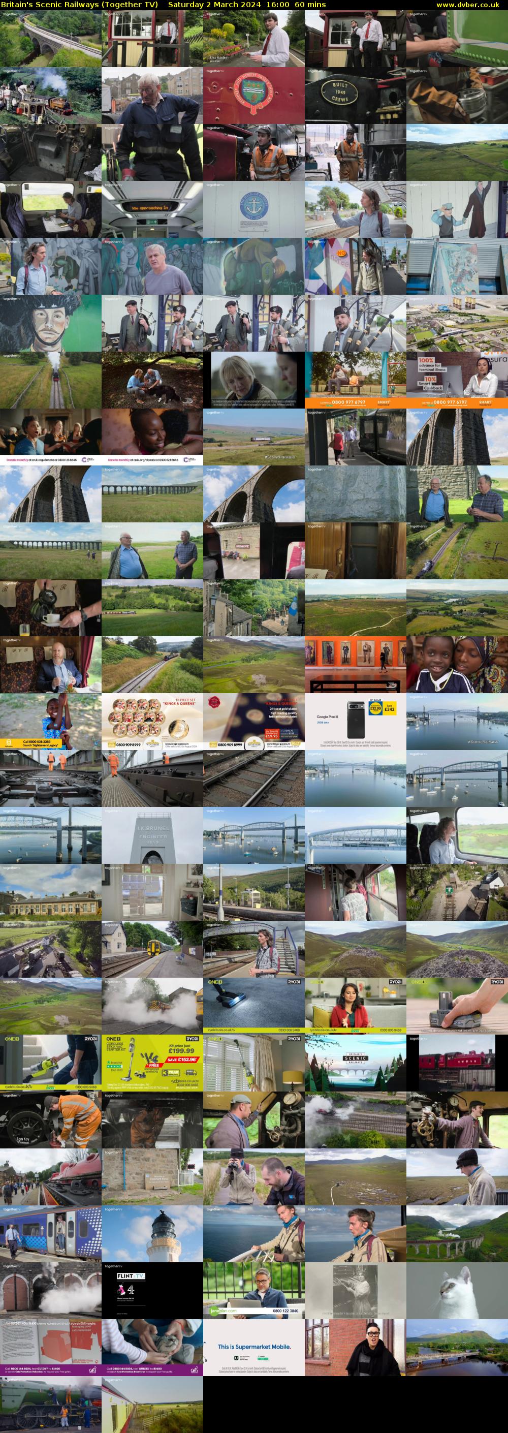 Britain's Scenic Railways (Together TV) Saturday 2 March 2024 16:00 - 17:00