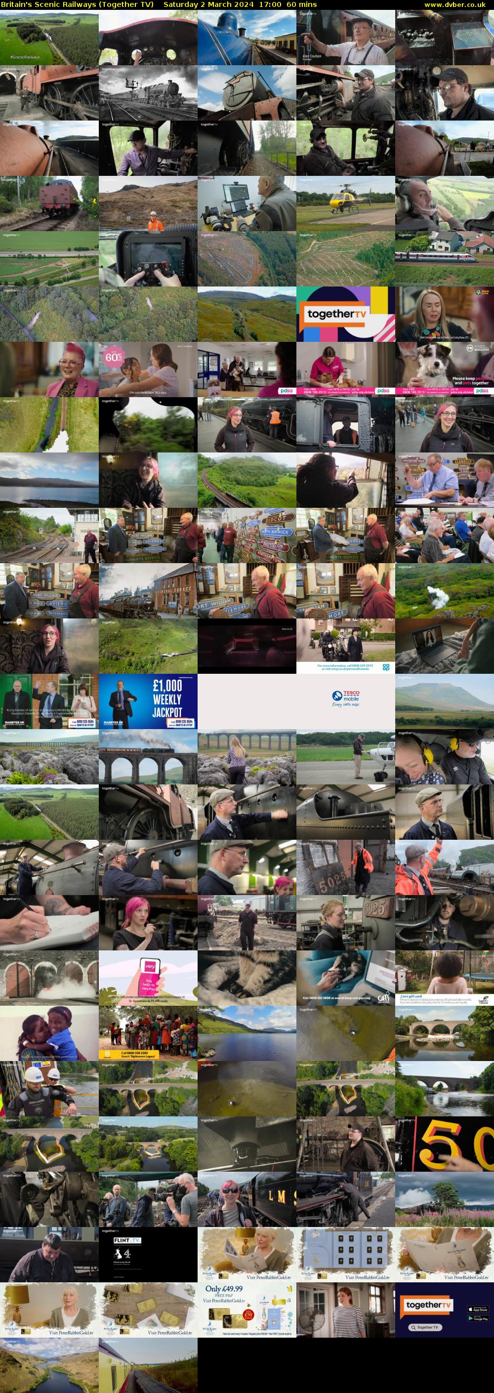 Britain's Scenic Railways (Together TV) Saturday 2 March 2024 17:00 - 18:00