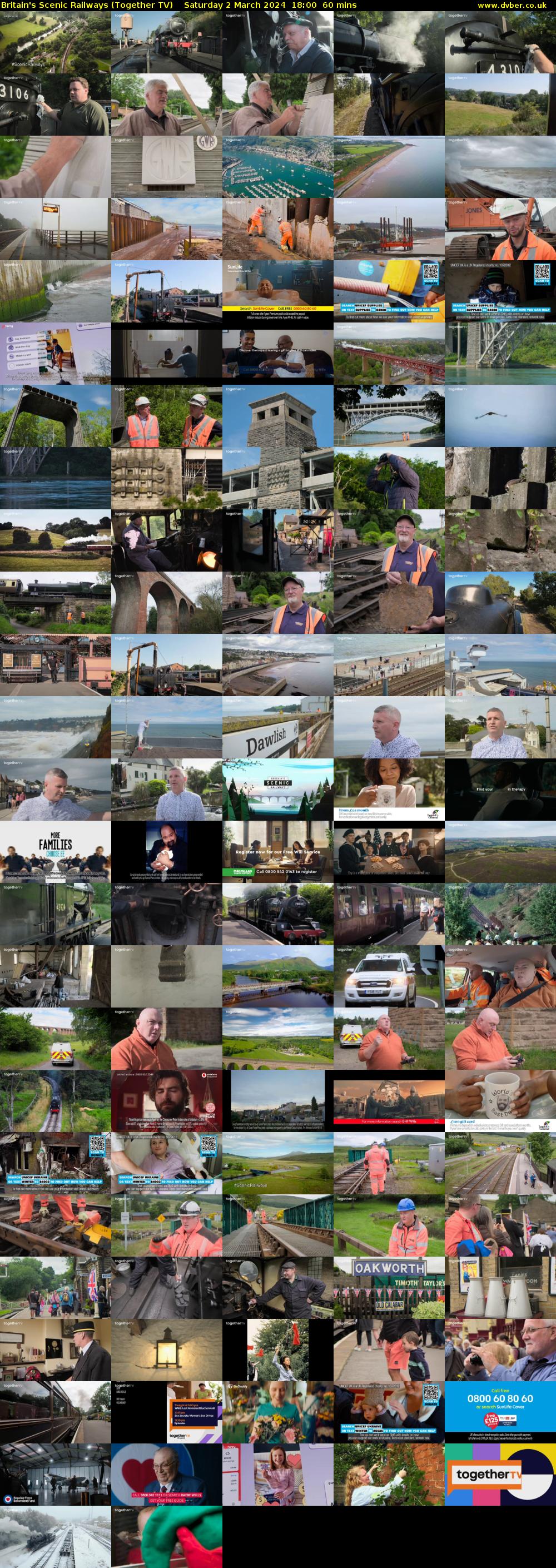 Britain's Scenic Railways (Together TV) Saturday 2 March 2024 18:00 - 19:00