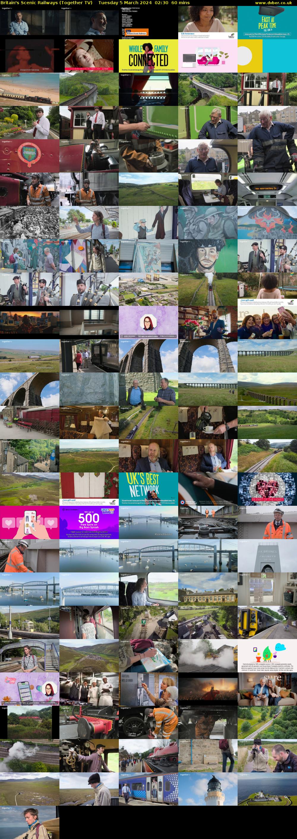 Britain's Scenic Railways (Together TV) Tuesday 5 March 2024 02:30 - 03:30