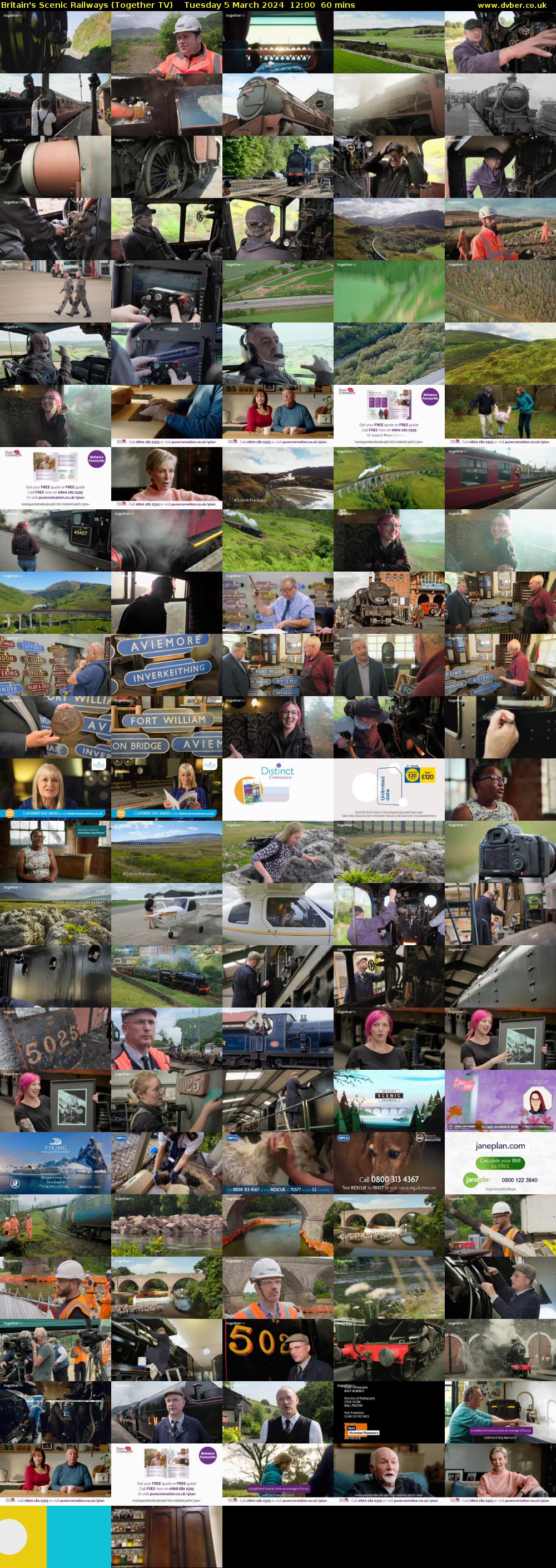 Britain's Scenic Railways (Together TV) Tuesday 5 March 2024 12:00 - 13:00