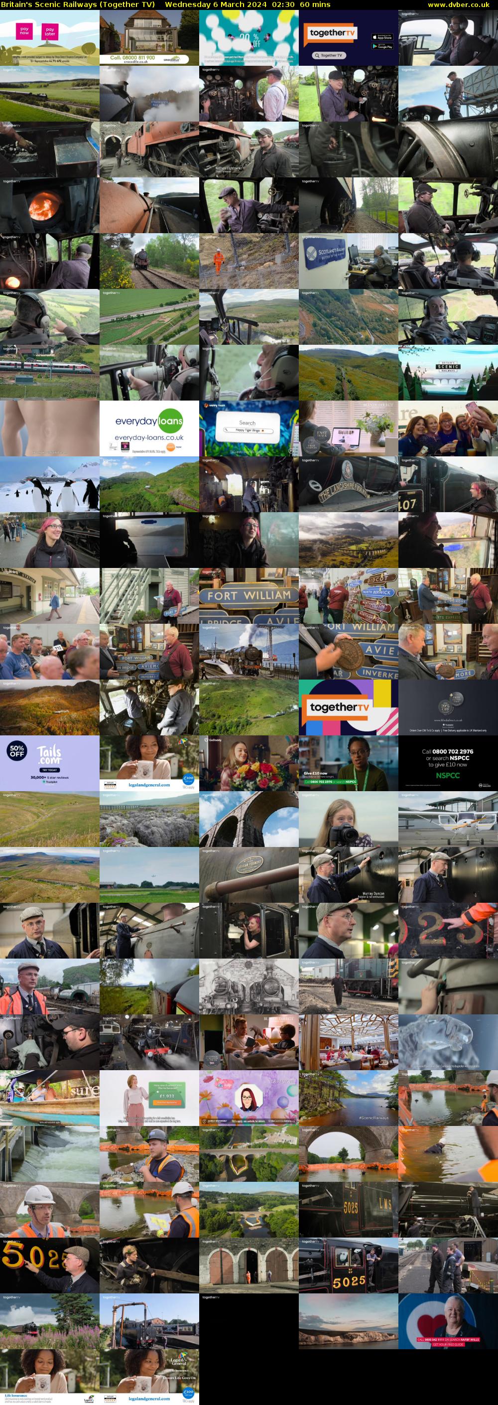 Britain's Scenic Railways (Together TV) Wednesday 6 March 2024 02:30 - 03:30