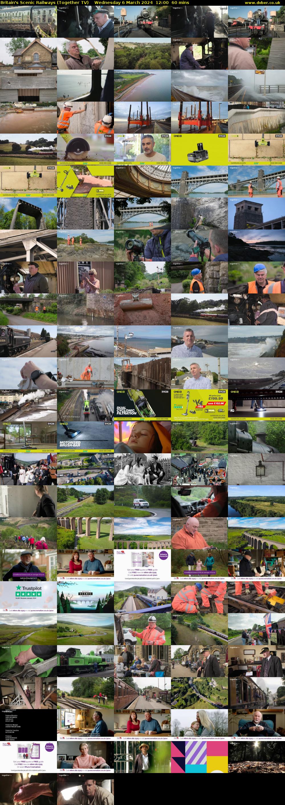Britain's Scenic Railways (Together TV) Wednesday 6 March 2024 12:00 - 13:00