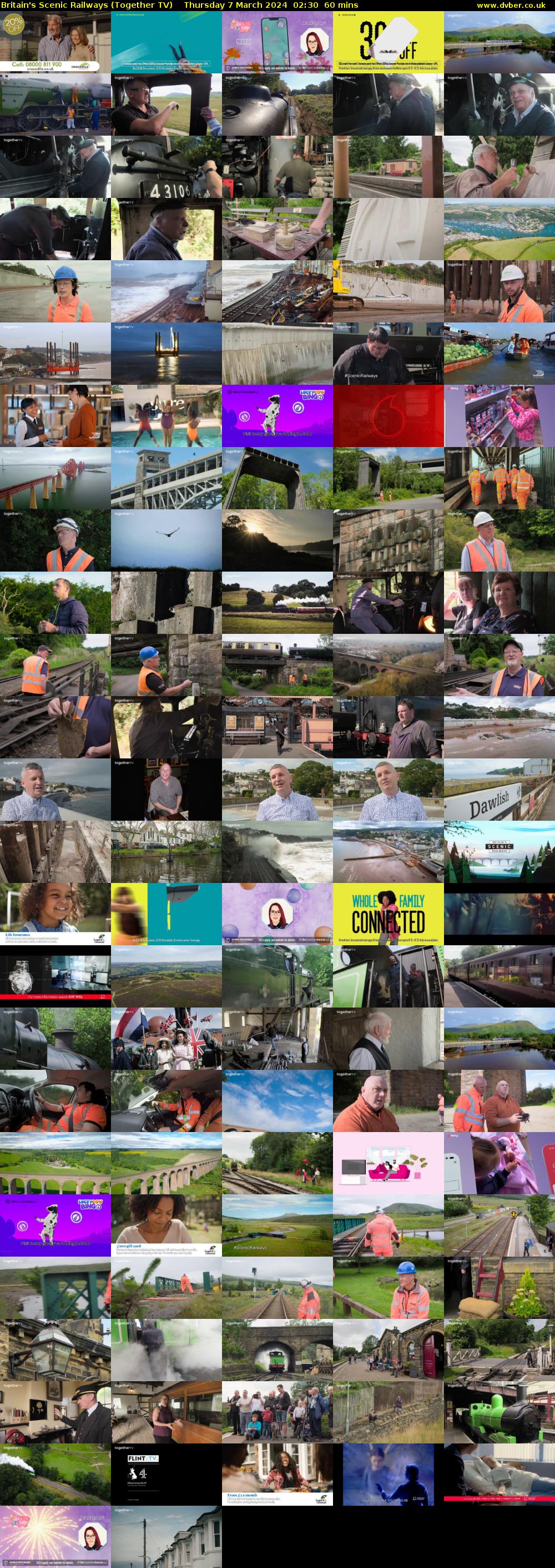 Britain's Scenic Railways (Together TV) Thursday 7 March 2024 02:30 - 03:30